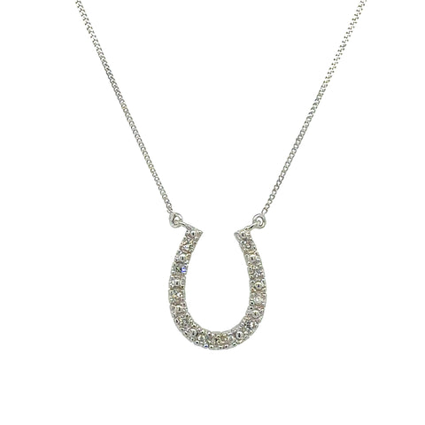 Diamond Horse Shoe Necklace
