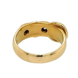 Diamond Set Buckle Ring