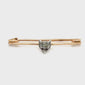 Diamond Set Fox Head Stock Pin