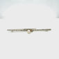 Silver marcasite & Pearl Stock Pin