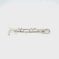 Silver Hunting Whip Stock Pin