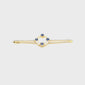 Sapphire & Pearl Stock Pin