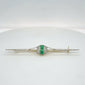 Emerald & Diamond Stock Pin