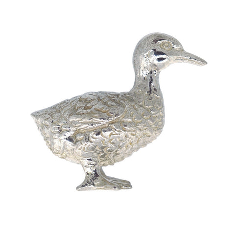 Silver Duck Charm