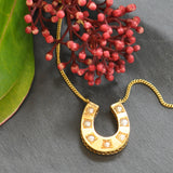Pearl Horse Shoe Necklace