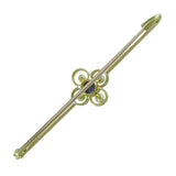 Pearl and Sapphire Vintage Stock Pin