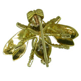 Diamond and Gold Bee Vintage Brooch