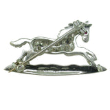 Vintage Diamond Horse Brooch