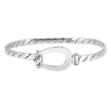 Silver Horse Shoe Bangle