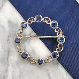 Sapphire Circle Stock Pin