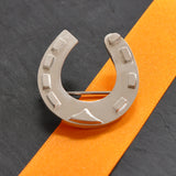 Silver Horse Shoe Brooch