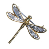 Diamond Dragonfly Brooch