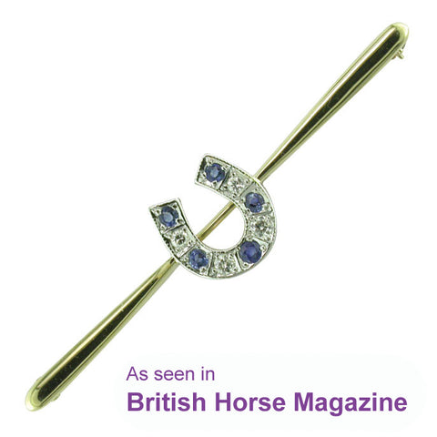 Sapphire & Diamond Stock Pin