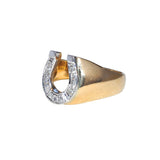 Diamond Horse Shoe Ring
