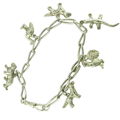 Silver Animal Charm Bracelet