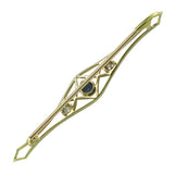 Sapphire & Diamond Stock Pin