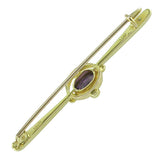 Amethyst & Pearl Stock Pin