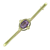 Amethyst & Pearl Stock Pin