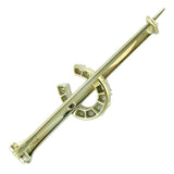 Diamond Horseshoe Stock Pin