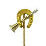 Horseshoe & Hunting Horn Stick Pin
