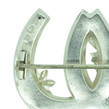 Silver Horseshoe Brooch