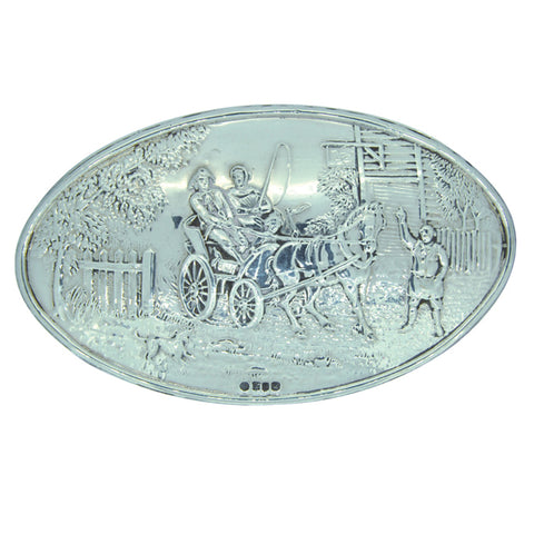 Silver Horse Carriage Trinket Box