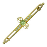 Peridot & Pearl Stock Pin