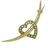 Pearl Heart Stock Pin