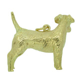 Hallmarked Gold Schnauzer Pendant