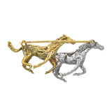 Galloping Horses Brooch