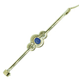 Sapphire & Diamond Stock Pin