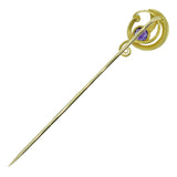 Amethyst & Pearl Stick Pin