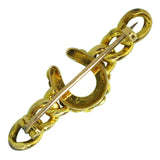 Turquoise & Seed Pearl Stock Pin