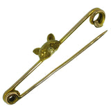 Gold Fox Head Stock Pin
