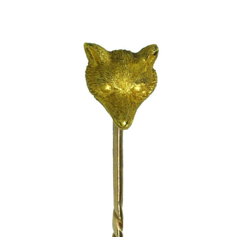 Victorian Fox Head Stick Pin
