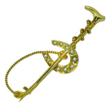 Horse Shoe & Whip Stock Pin