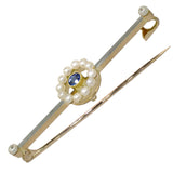 Pearl & Sapphire Stock Pin