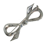 Marcasite Bow Stock Pin