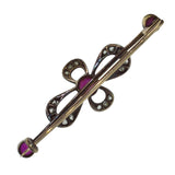Ruby & Diamond Stock Pin