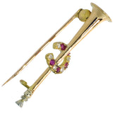 Diamond & Ruby Shoe on Hunting Horn