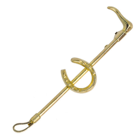 Horse Shoe on Whip Stock Pin