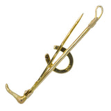 Horse Shoe on Whip Stock Pin