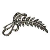 Marcasite Feather Stock Pin