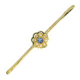 Sapphire & Pearl Stock Pin