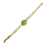 Peridot & Pearl Stock Pin