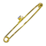 Sapphire & Pearl Stock Pin