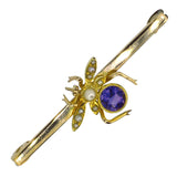 Amethyst 'Bug' Stock Pin