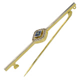 Art Deco Sapphire Stock Pin