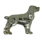 Silver Spaniel Brooch