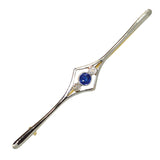 sapphire diamond stock pin